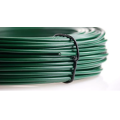 Bobinas de alambre verde recubiertas de PVC